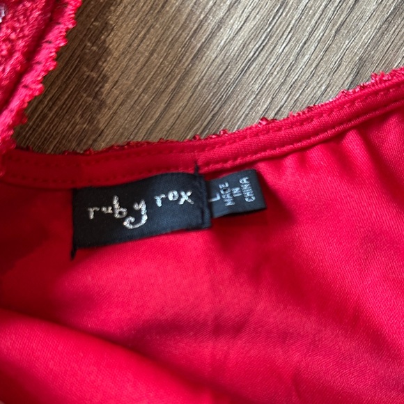 Ruby Rox Red Sequin Mini Dress - Picture 2 of 5